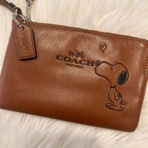 Coach Snoopy Wristlet